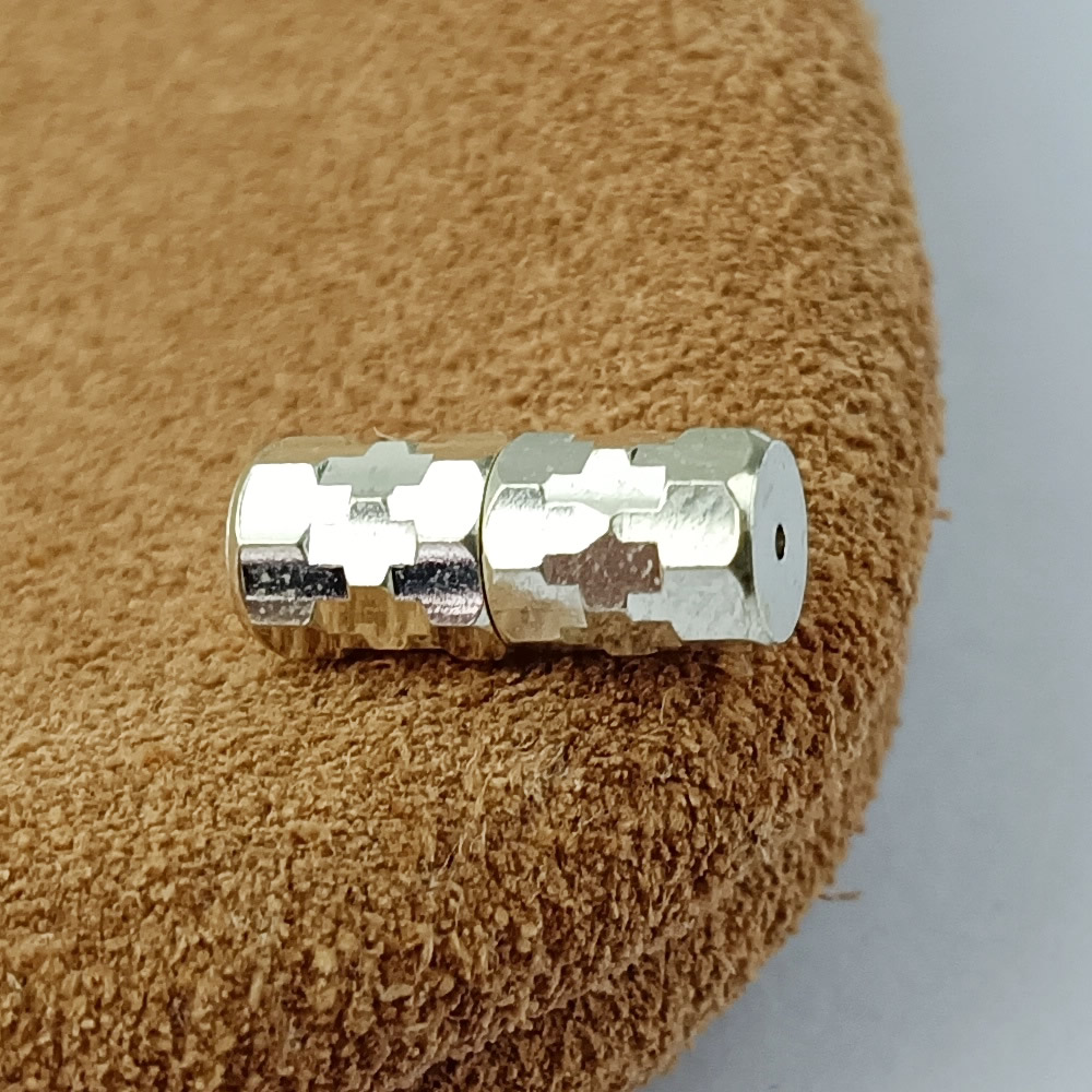 S925 Silver Faceted Barrel Toggle Lab Verified Avoid Counterfeit Silver