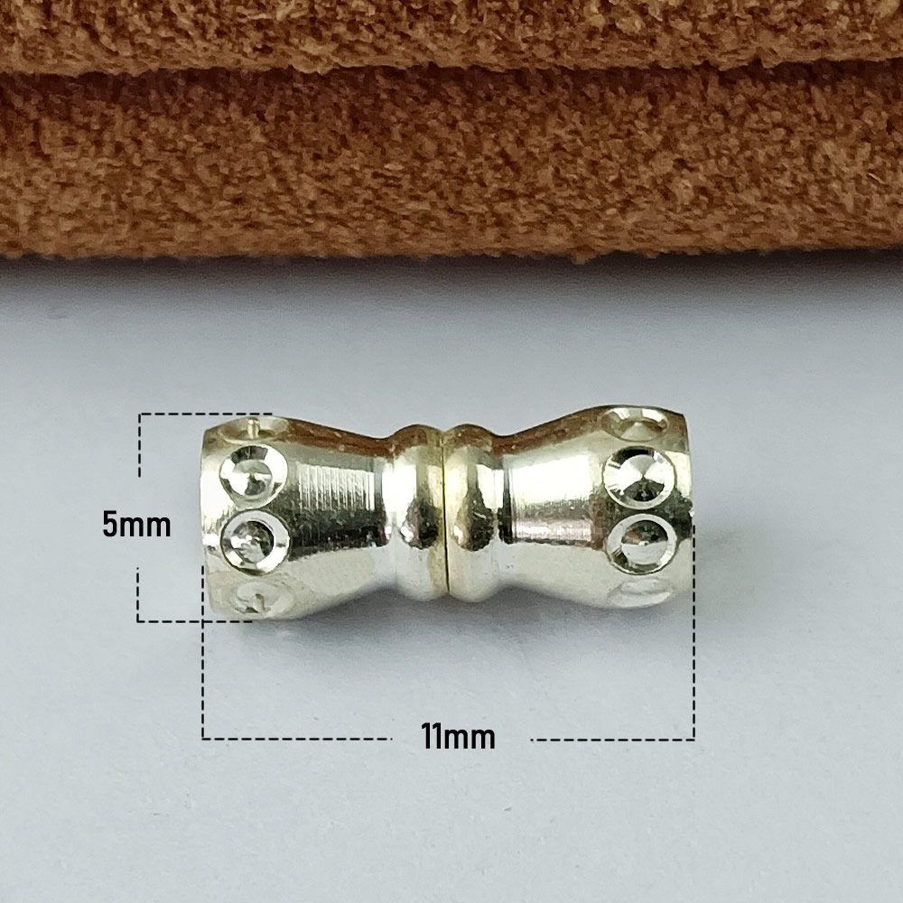Hypoallergenic Mini Silver Magnetic Clasp Lab Inspected DDP Online Long Lasting Easy Wear Handmade Jewelry Components
