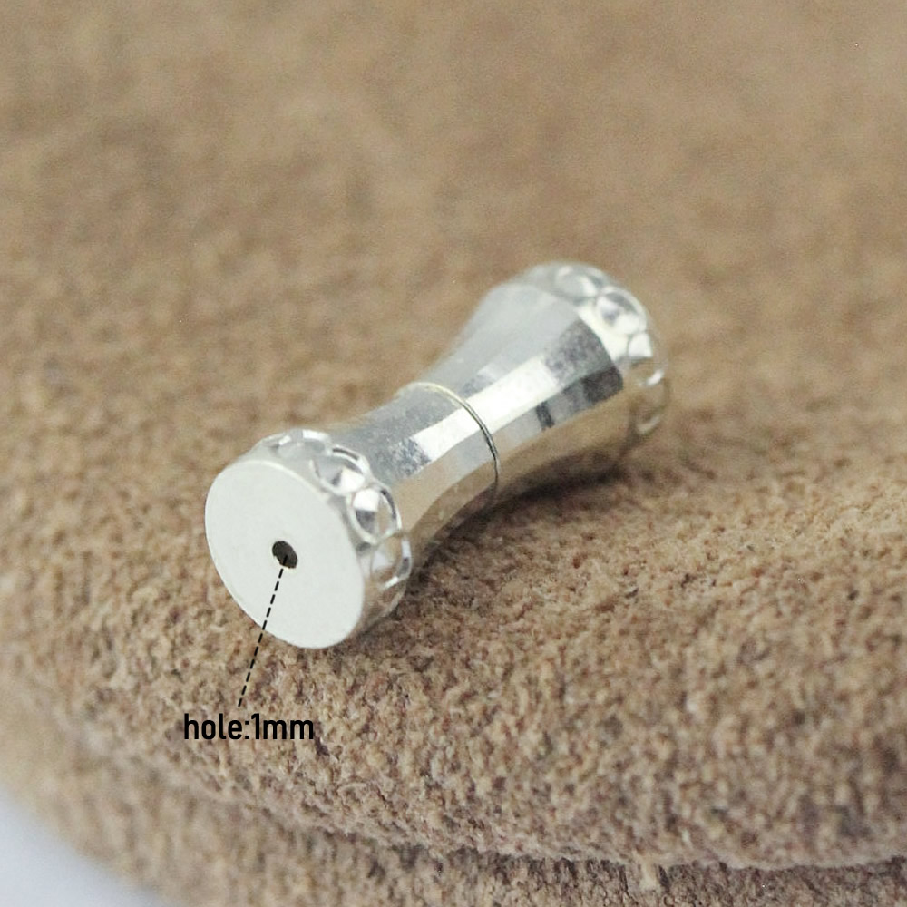 Polished Solid Silver Toggle Connect Buckle Lab Verified Pure Silver DDP Ready Stock Sturdy Nordic Necklace Supply Parts