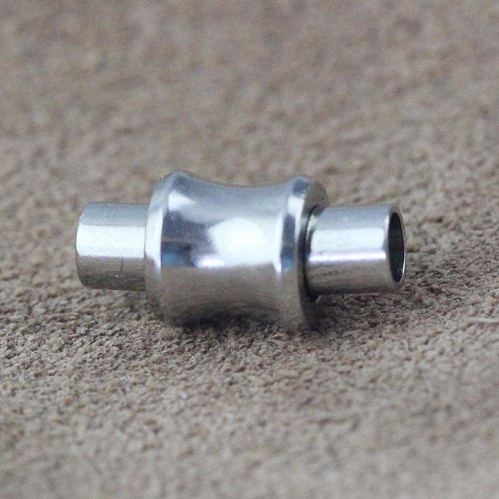 925 Sterling Silver Cylinder Magnetic Clasp Lab Tested Authentic DDP In Stock Online Anti Tarnish DIY Bracelet Jewelry Findings