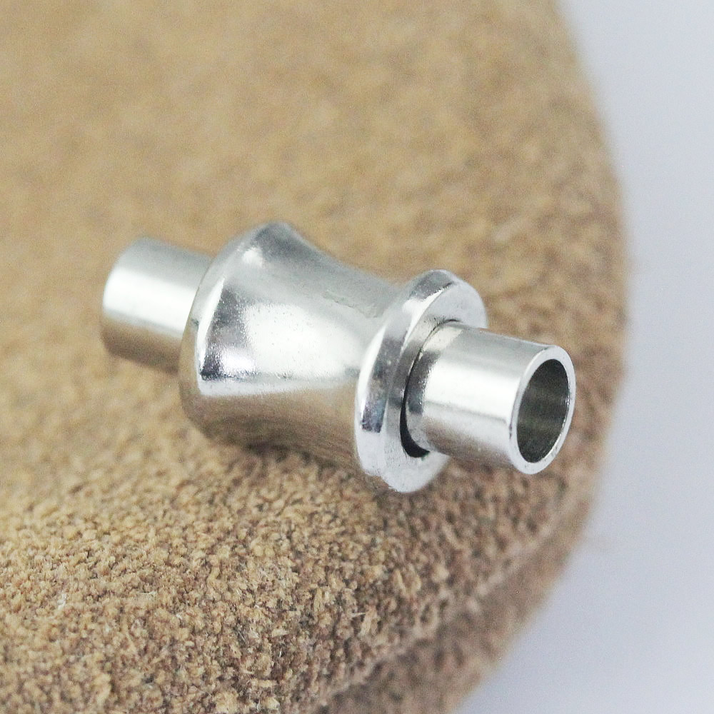 925 Sterling Silver Cylinder Magnetic Clasp Lab Tested Authentic DDP In Stock Online Anti Tarnish DIY Bracelet Jewelry Findings
