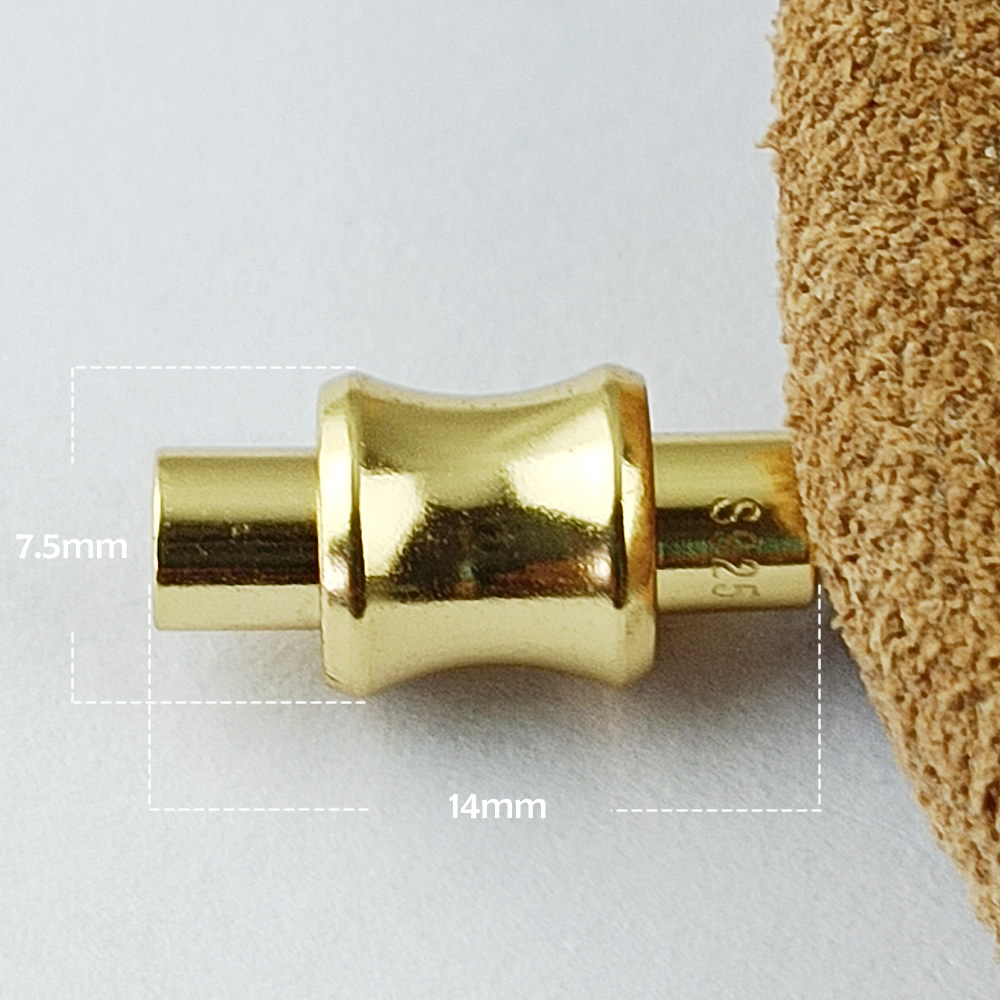 Sterling Silver Barrel Magnetic Clasp Lab Verified Quick Release Tube Fastener