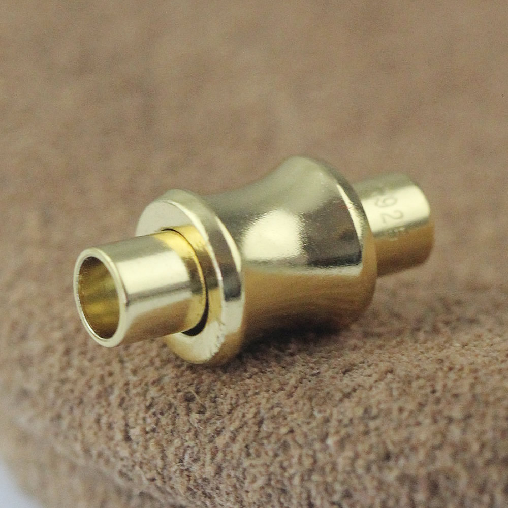 Sterling Silver Barrel Magnetic Clasp Lab Verified Quick Release Tube Fastener