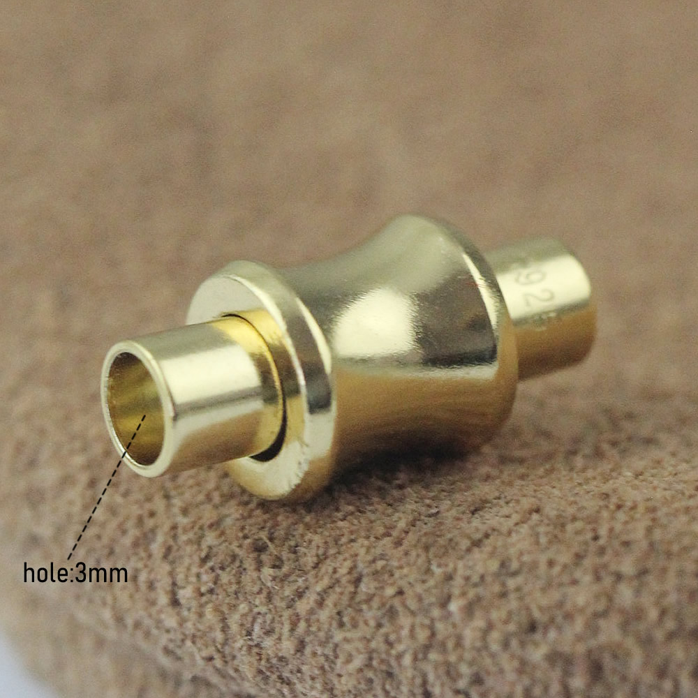 Sterling Silver Barrel Magnetic Clasp Lab Verified Quick Release Tube Fastener