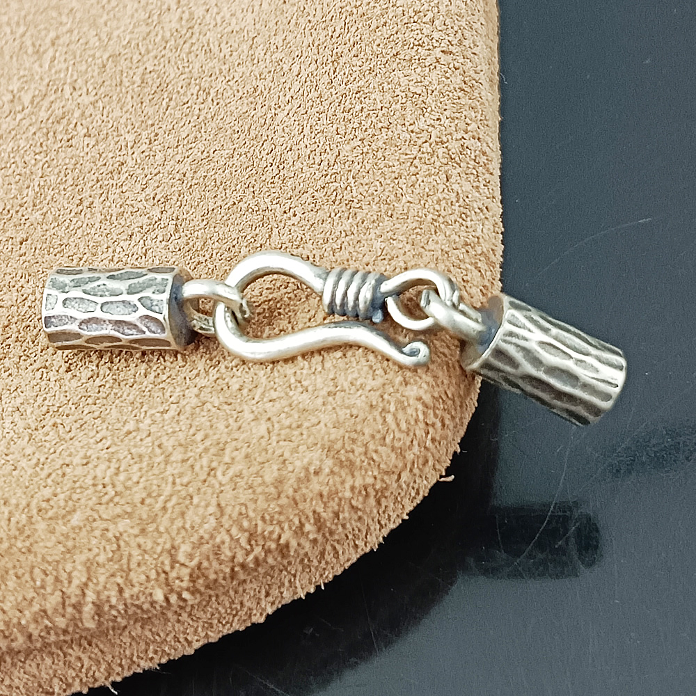925 Sterling Silver Leather Necklace Cord Clasp Lab Tested Authentic DDP In Stock Online Anti Tarnish DIY Choker Jewelry Finding