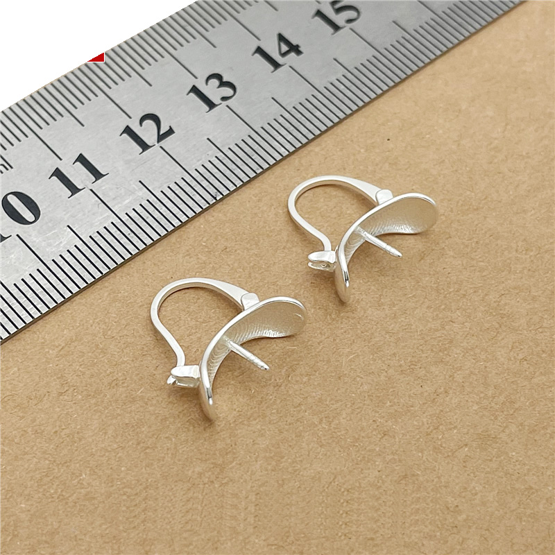 925 Sterling Silver Round Bezel Ear Post Blank Lab Tested Authentic DDP In Stock Online Anti Tarnish DIY Gem Earring Findings