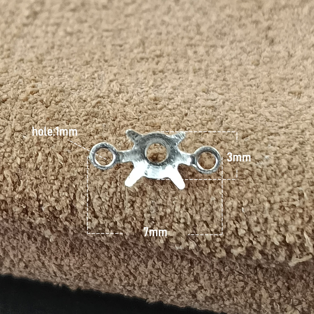 925 Sterling Silver Prong CZ Stone Setting Lab Tested Authentic DDP In Stock Online Anti Tarnish DIY Pendant Jewelry Findings