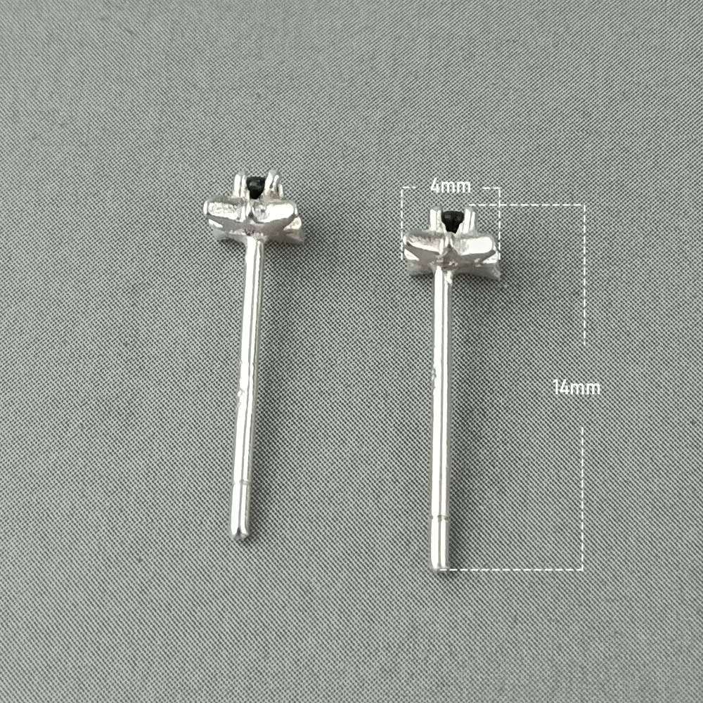 925 Sterling Silver Round CZ Inlaid Stud Earrings Lab Tested Authentic DDP In Stock Online Anti Tarnish Daily Wear Piercing Jewe