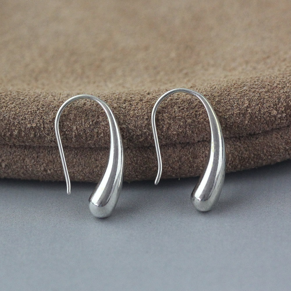 Mirror Gloss 925 Sterling Silver Open Loop Ear Wire Lab Certified Real Silver DDP In Stock Anti Oxidation Jewelry Parts