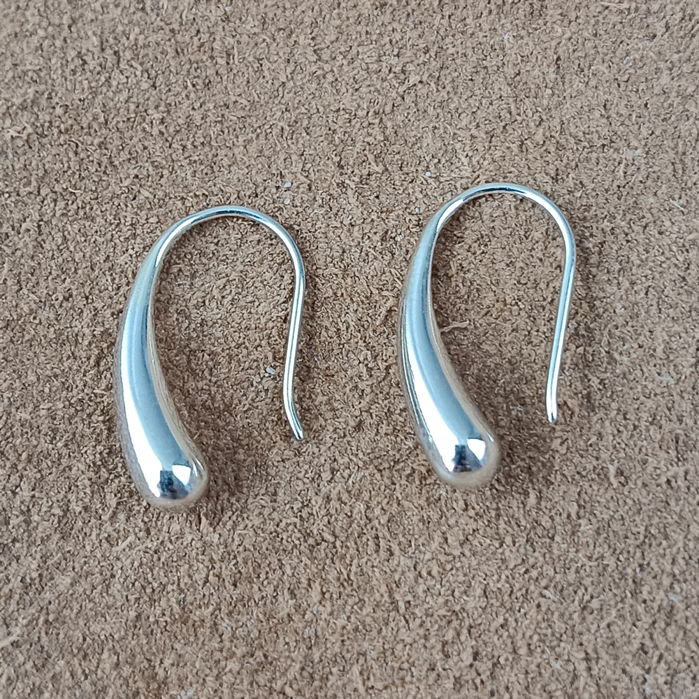Mirror Gloss 925 Sterling Silver Open Loop Ear Wire Lab Certified Real Silver DDP In Stock Anti Oxidation Jewelry Parts