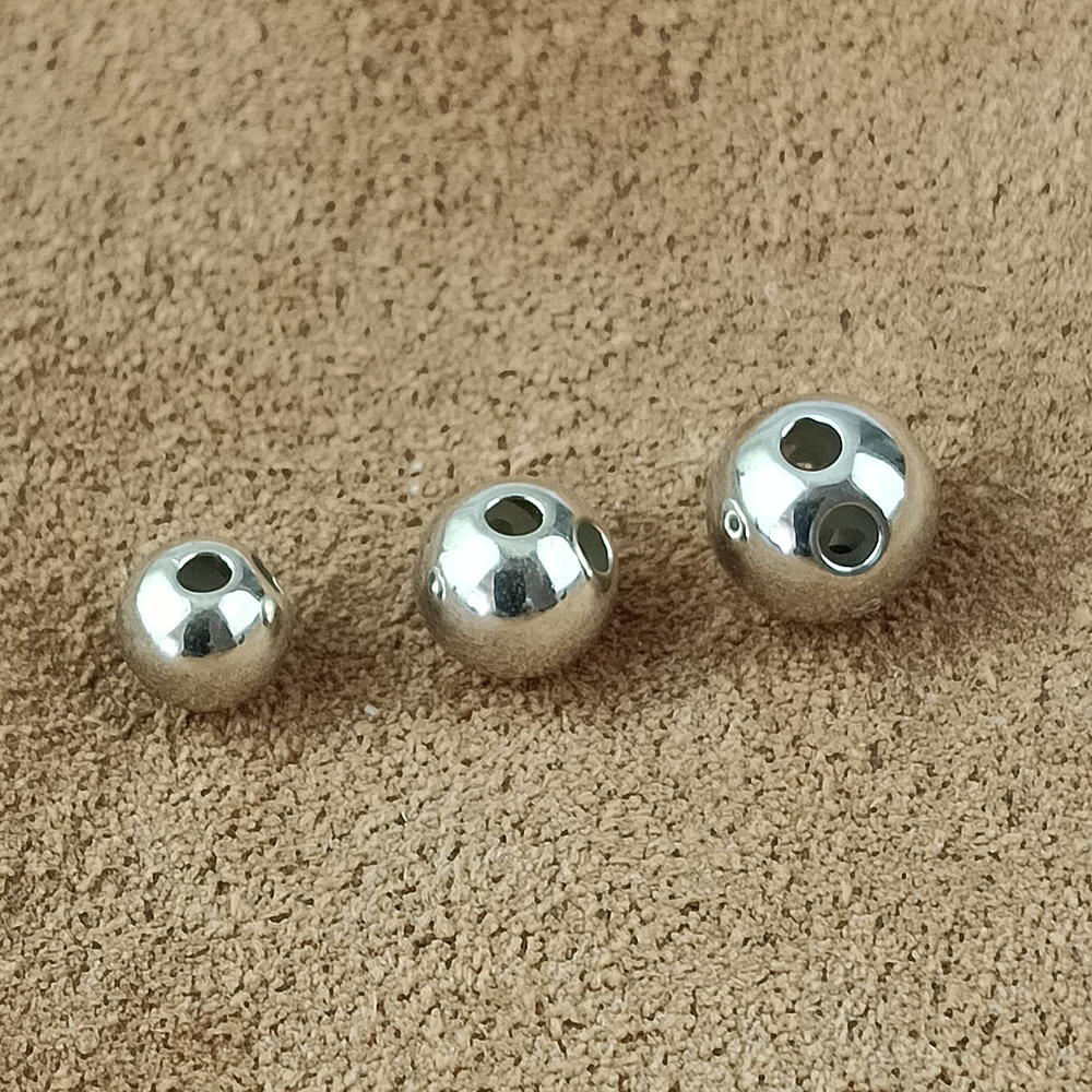 925 Sterling Silver Silicone Stopper Spacer Beads Lab Tested Authentic DDP In Stock Online Anti Tarnish DIY Bracelet Jewelry Fin