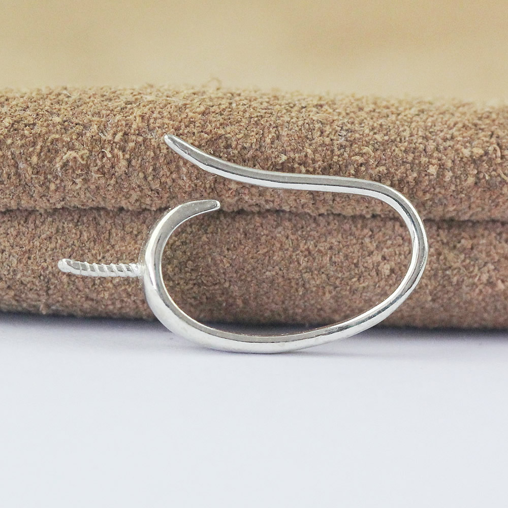 925 Sterling Silver Fish Hook Ear Wire Lab Tested Authentic DDP In Stock Online Anti Tarnish DIY Dangle Earring Findings