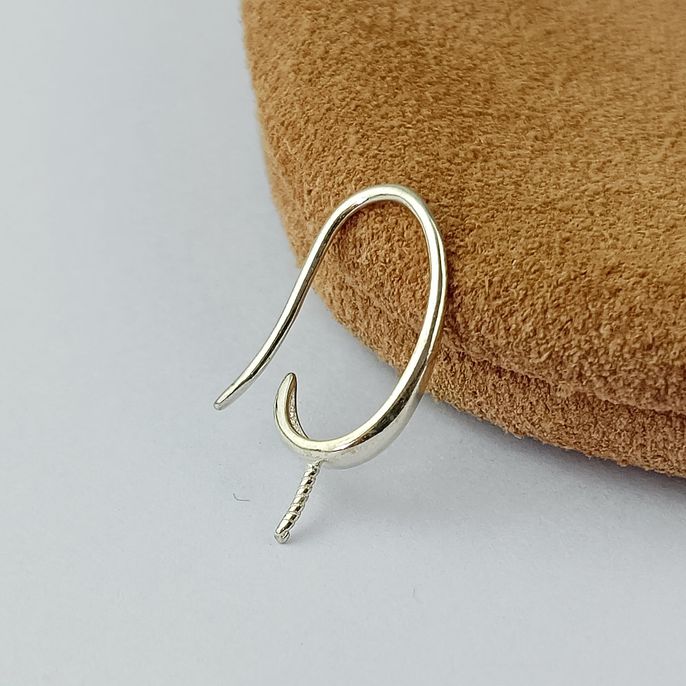 925 Sterling Silver Fish Hook Ear Wire Lab Tested Authentic DDP In Stock Online Anti Tarnish DIY Dangle Earring Findings