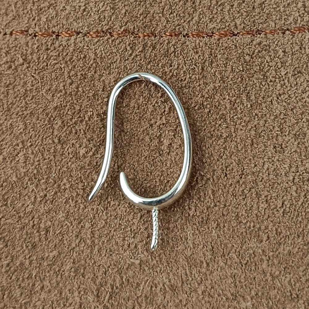 925 Sterling Silver Fish Hook Ear Wire Lab Tested Authentic DDP In Stock Online Anti Tarnish DIY Dangle Earring Findings