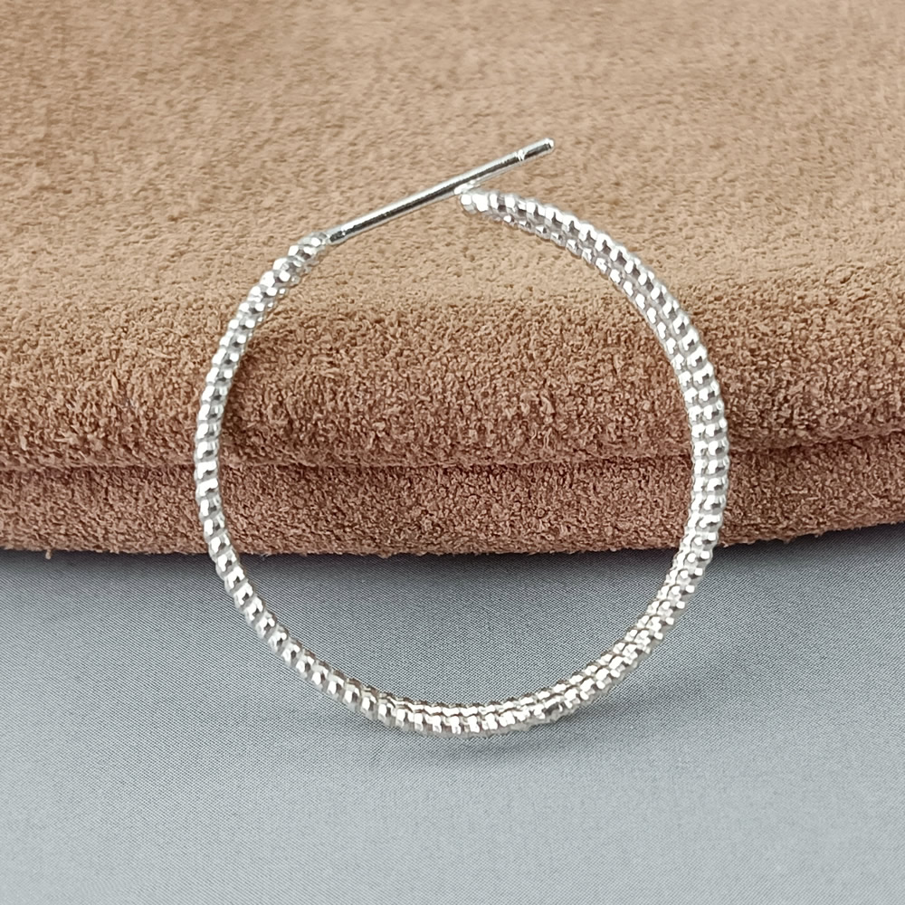 Sterling Silver Hoops Earring Components