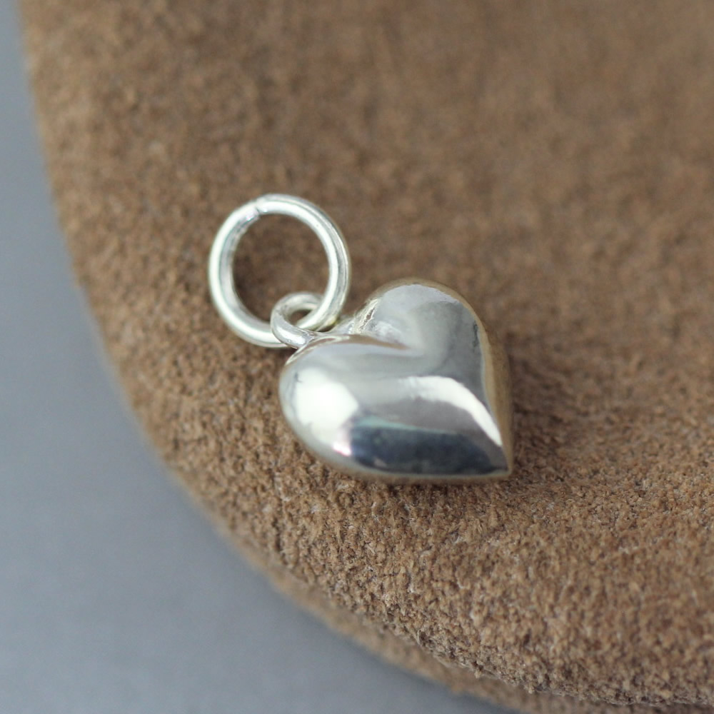 Polished Solid 999 Pure Silver Engravable Heart Pendant Lab Verified DDP Ready Stock Sturdy Nordic Love Craft Supplies