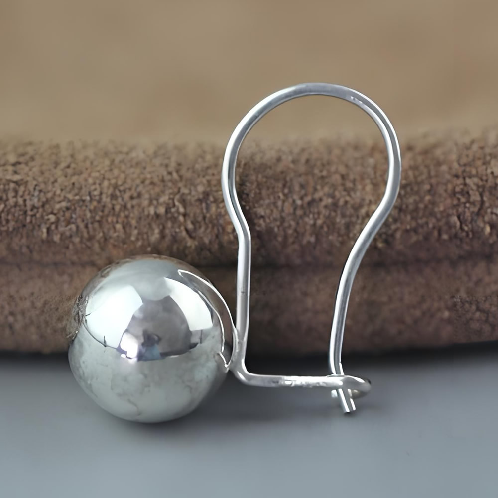 Sterling Silver Kidney Wires Earrings