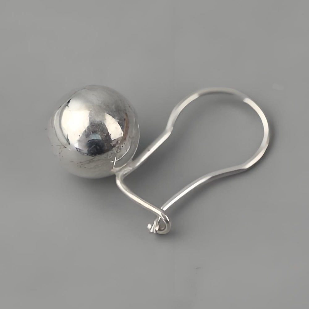 Sterling Silver Kidney Wires Earrings