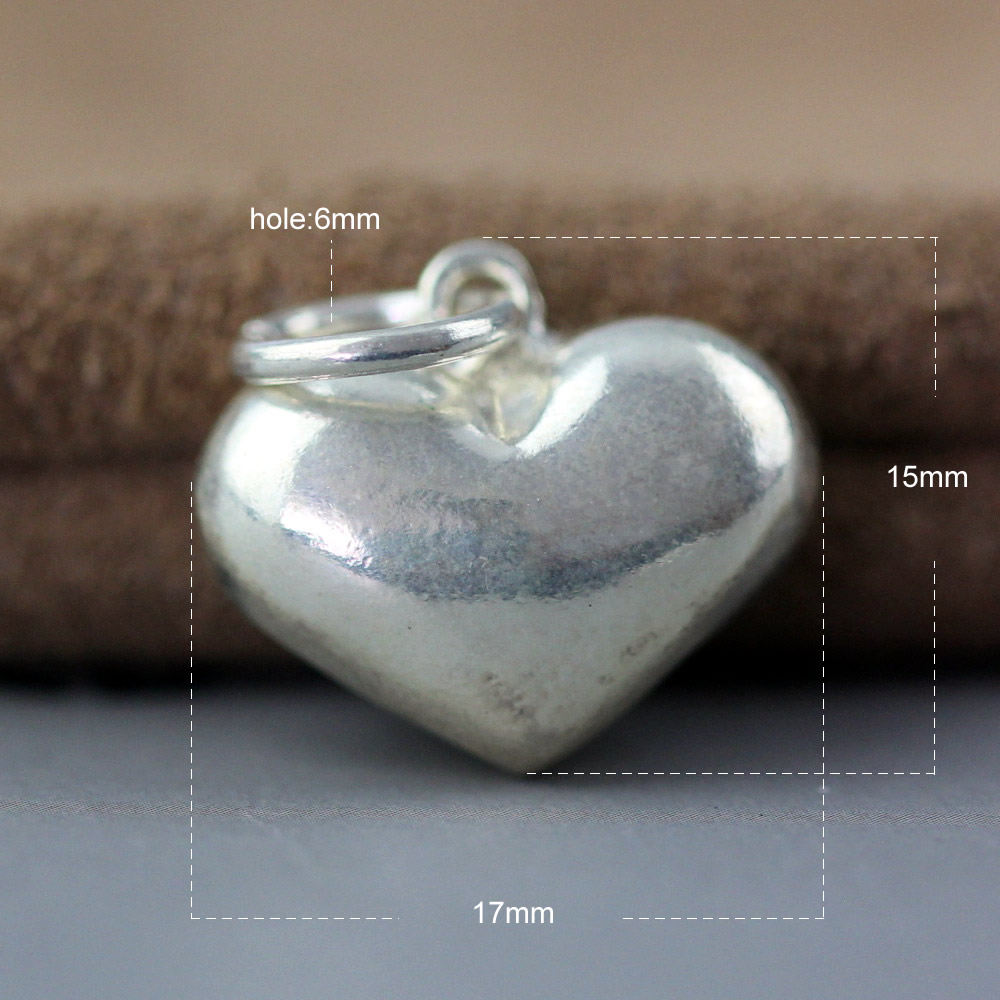999 Fine Silver Smooth Heart Pendant Lab Tested Authentic DDP In Stock Online Anti Tarnish Valentine Necklace Jewelry Charms