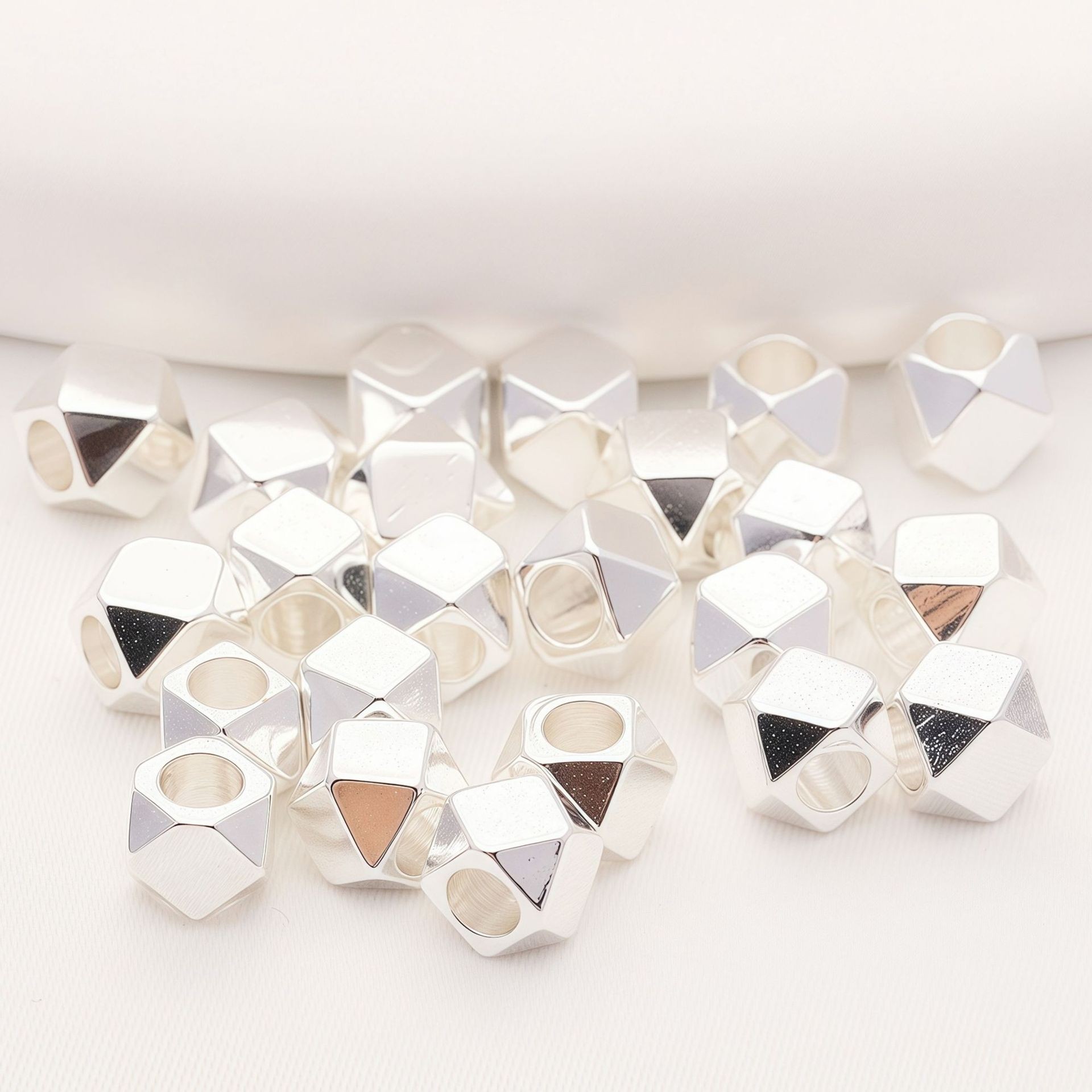 925 Sterling Silver Smooth Round Spacer Beads Lab Tested Authentic DDP In Stock Online Anti Tarnish DIY Bracelet Jewelry Finding