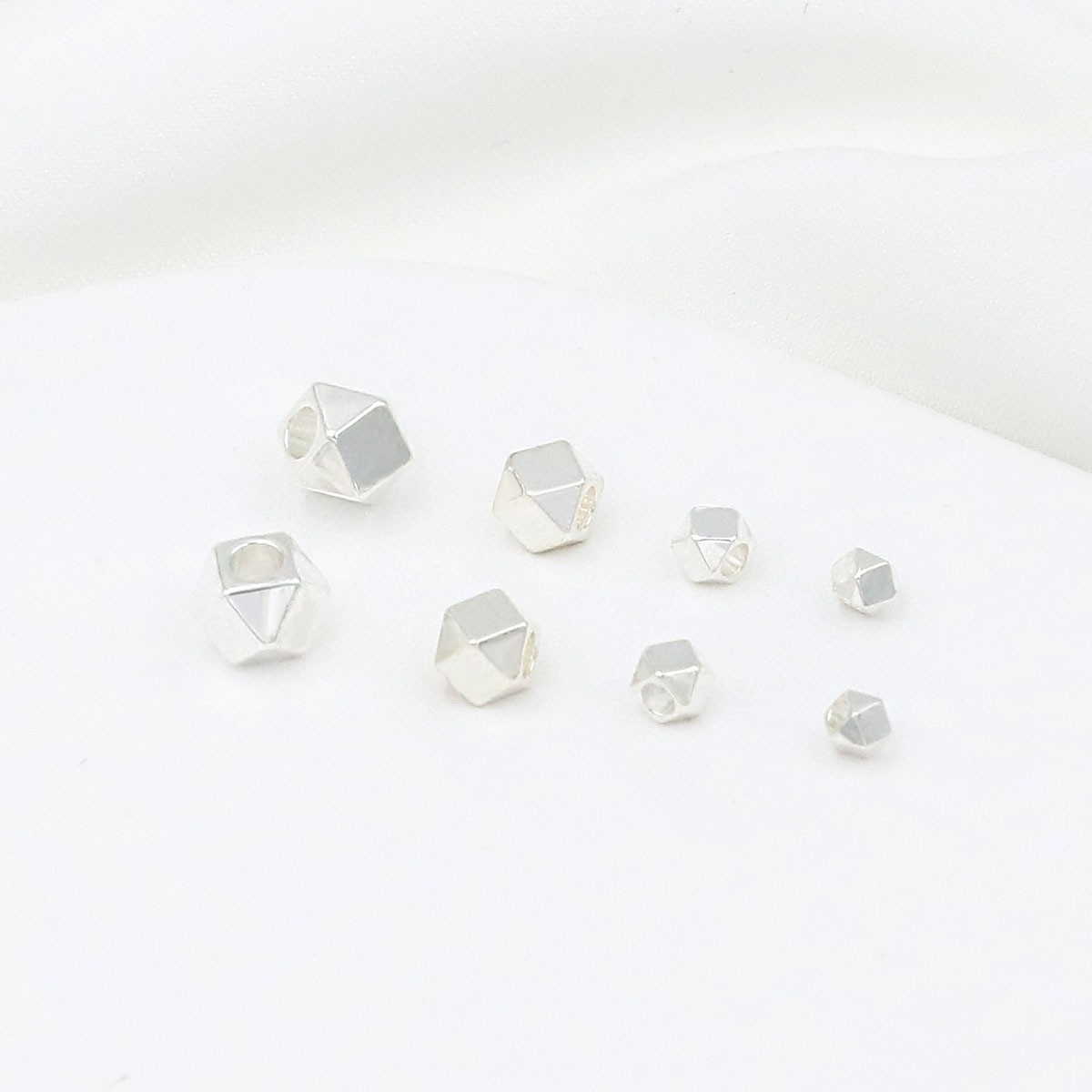925 Sterling Silver Smooth Round Spacer Beads Lab Tested Authentic DDP In Stock Online Anti Tarnish DIY Bracelet Jewelry Finding
