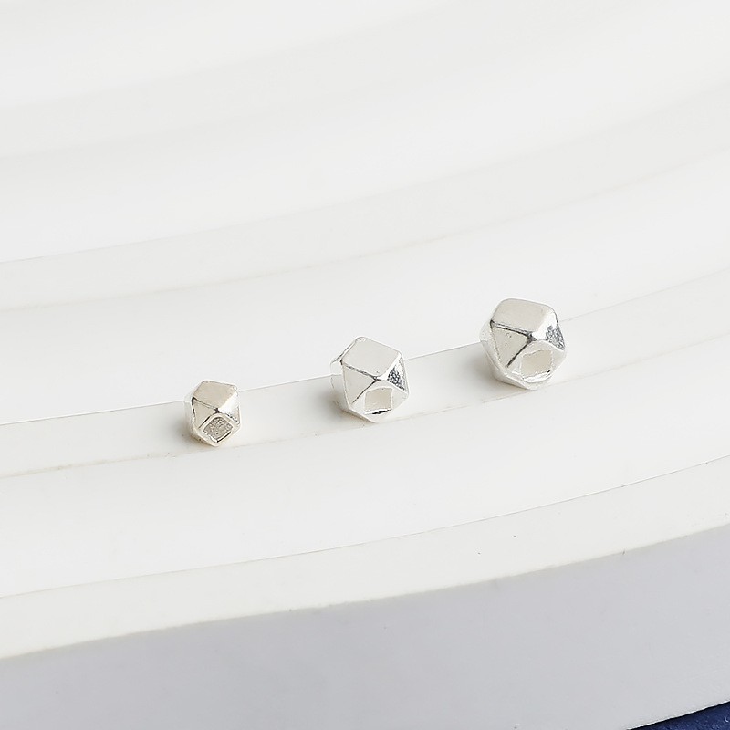 925 Sterling Silver Smooth Round Spacer Beads Lab Tested Authentic DDP In Stock Online Anti Tarnish DIY Bracelet Jewelry Finding