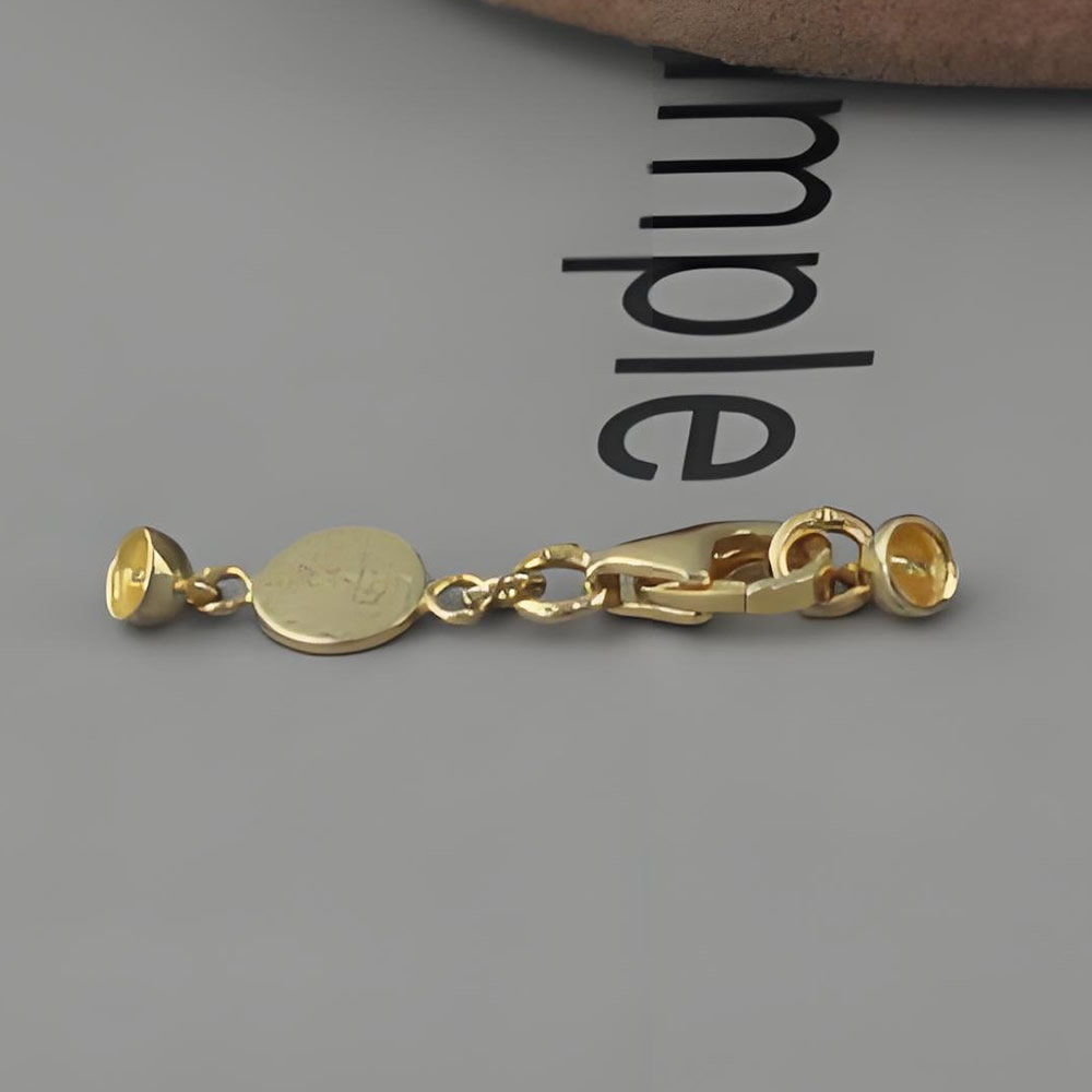 Single Loop Silver Leather Cord Fastener Clasp Lab Inspected DDP Online Long Lasting Handmade Necklace Components
