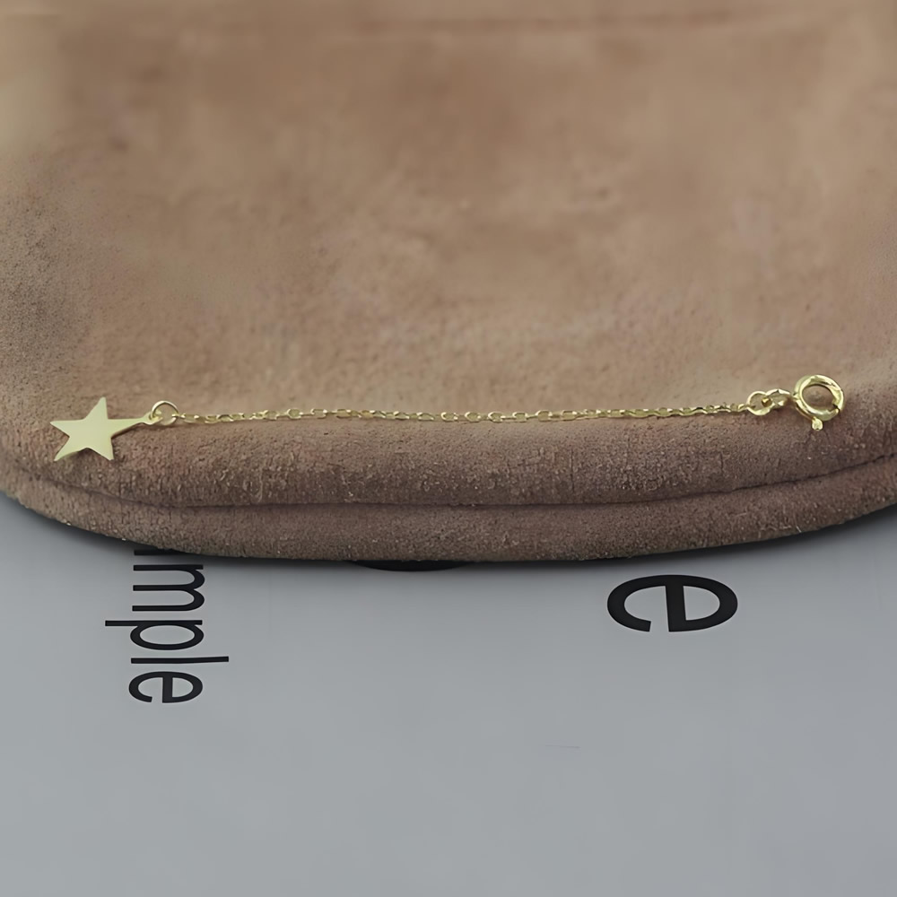 Sterling Silver Star Tip Extender Chain Lab Verified Decorative Necklace Adjuste