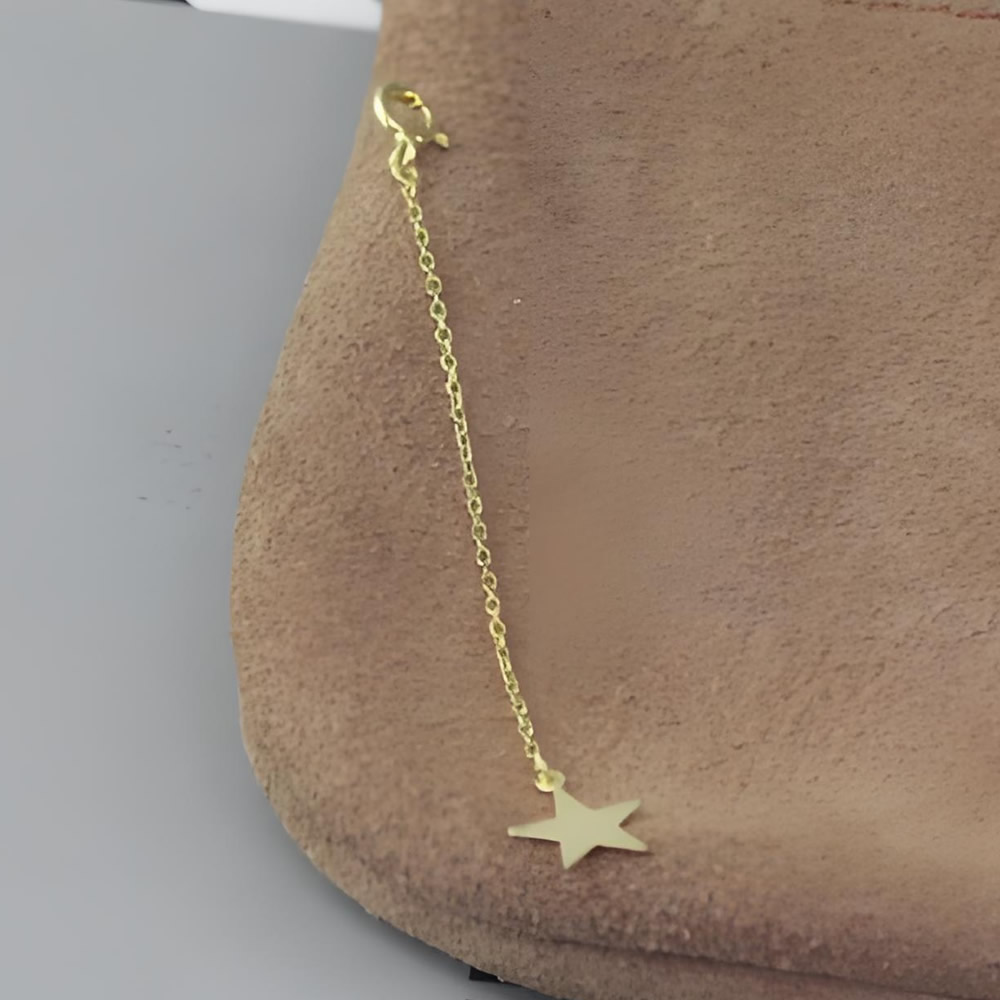 Sterling Silver Star Tip Extender Chain Lab Verified Decorative Necklace Adjuste