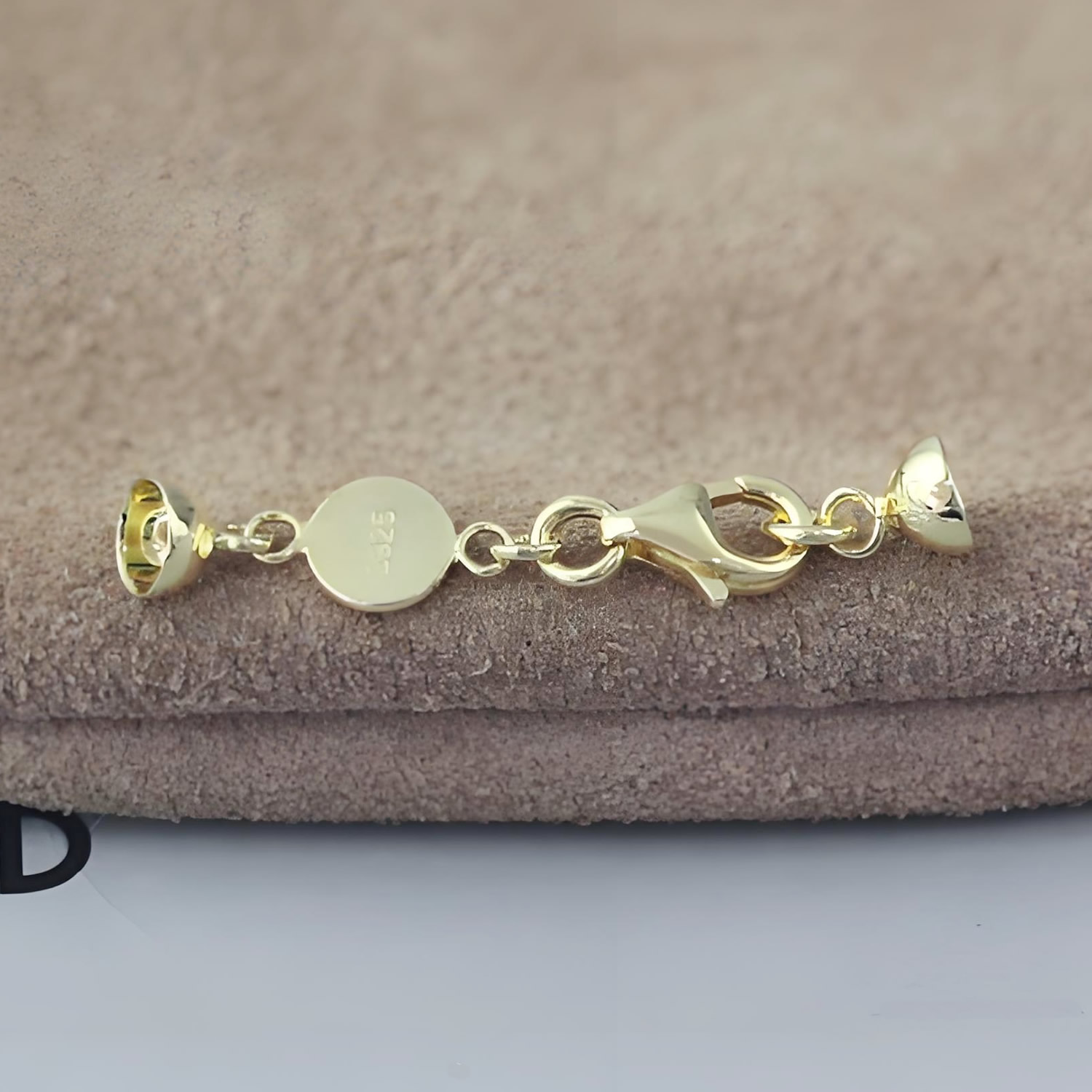 Single Loop Silver Leather Cord End Sleeve Lab Inspected DDP Online Long Lasting Handmade Necklace Components