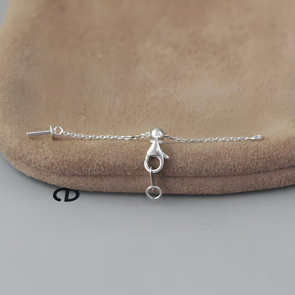 Sterling Silver T-Bar Cord End Clasp Lab Verified Wax Rope Bracelet Fitting