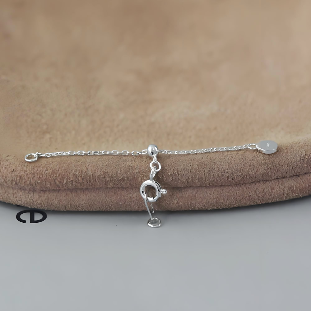Polished Solid Silver Crimp Leather Rope Tube Lab Verified Pure Silver DDP Ready Stock Sturdy Nordic Cord Craft Supplies