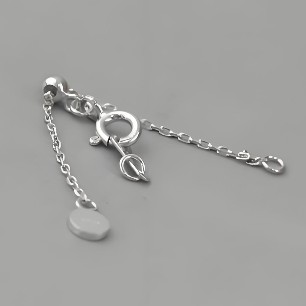 Polished Solid Silver Crimp Leather Rope Tube Lab Verified Pure Silver DDP Ready Stock Sturdy Nordic Cord Craft Supplies