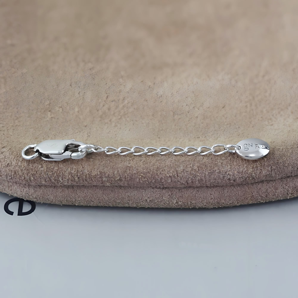 Sterling Silver Cord End With Lobster Clasp Lab Verified Leather Bracelet Fitting