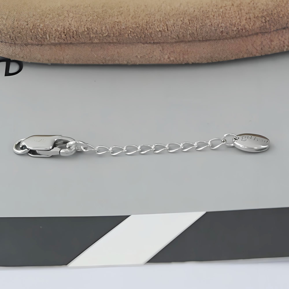 Sterling Silver Cord End With Lobster Clasp Lab Verified Leather Bracelet Fitting