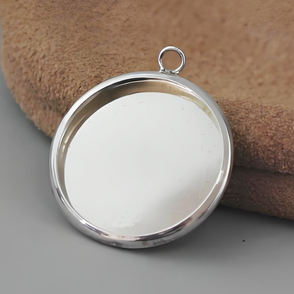 Sterling Silver Pendant Polished Solid Silver Lab Verified Sturdy Nordic Jewelry Craft Findings
