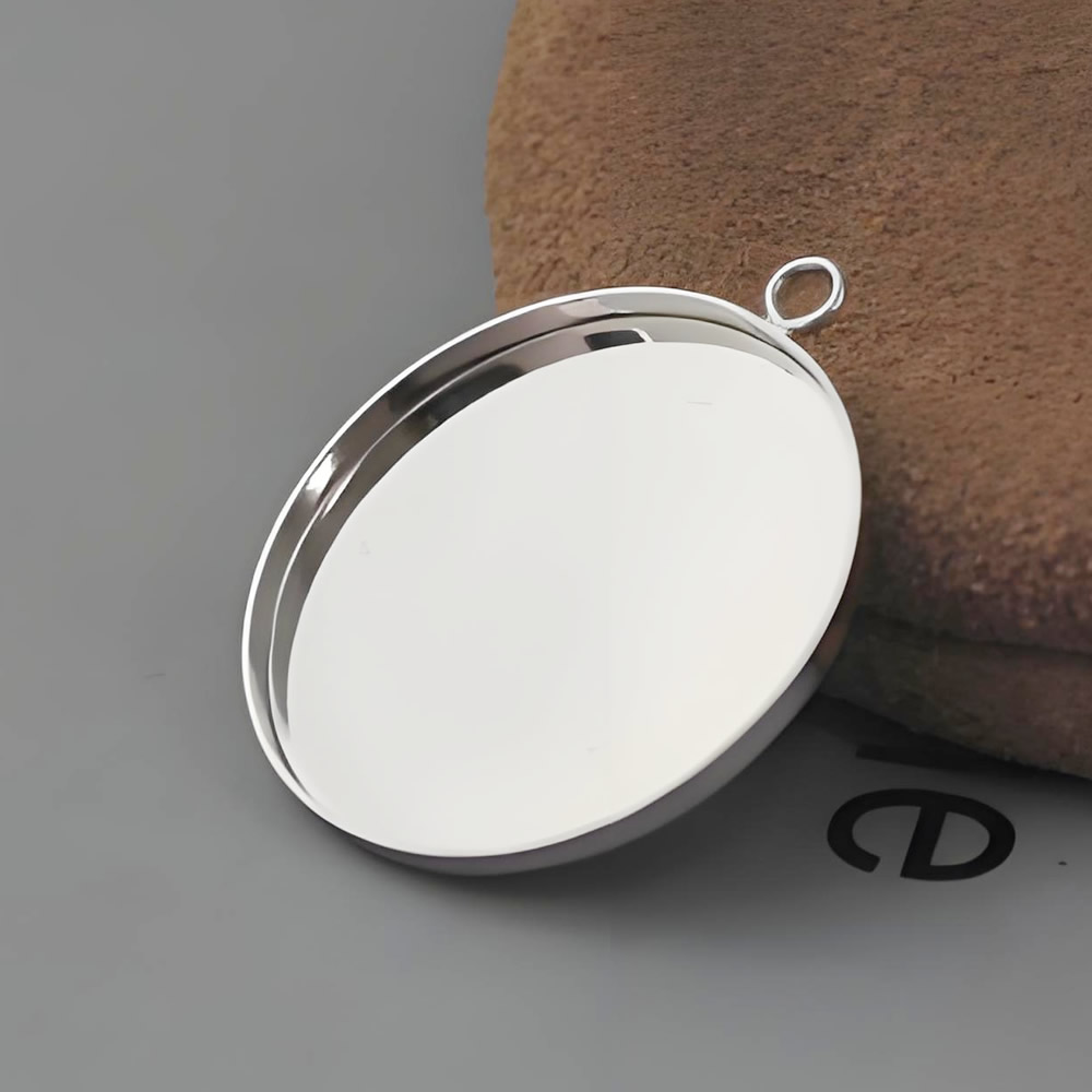 925 Sterling Silver Plain Blank Pendant Lab Tested Authentic DDP In Stock Online Anti Tarnish DIY Engraving Jewelry Findings