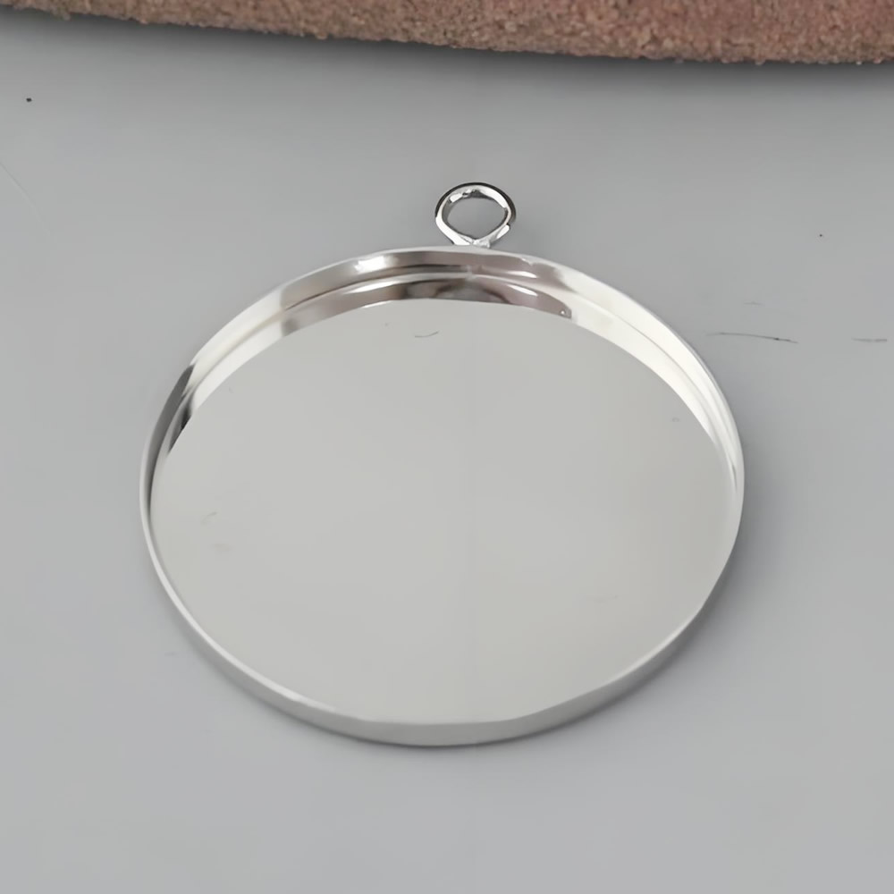 925 Sterling Silver Plain Blank Pendant Lab Tested Authentic DDP In Stock Online Anti Tarnish DIY Engraving Jewelry Findings