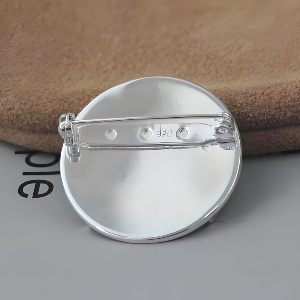 925 Sterling Silver Blank Brooch Pin Accessories Lab Tested Authentic DDP In Stock Online Anti Tarnish DIY Jewelry Findings