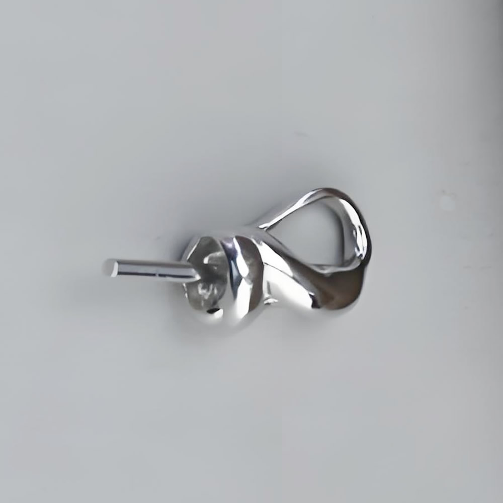 925 Sterling Silver Smooth Pearl Pendant Bail Lab Tested Authentic DDP In Stock Anti Tarnish DIY Necklace Jewelry Findings