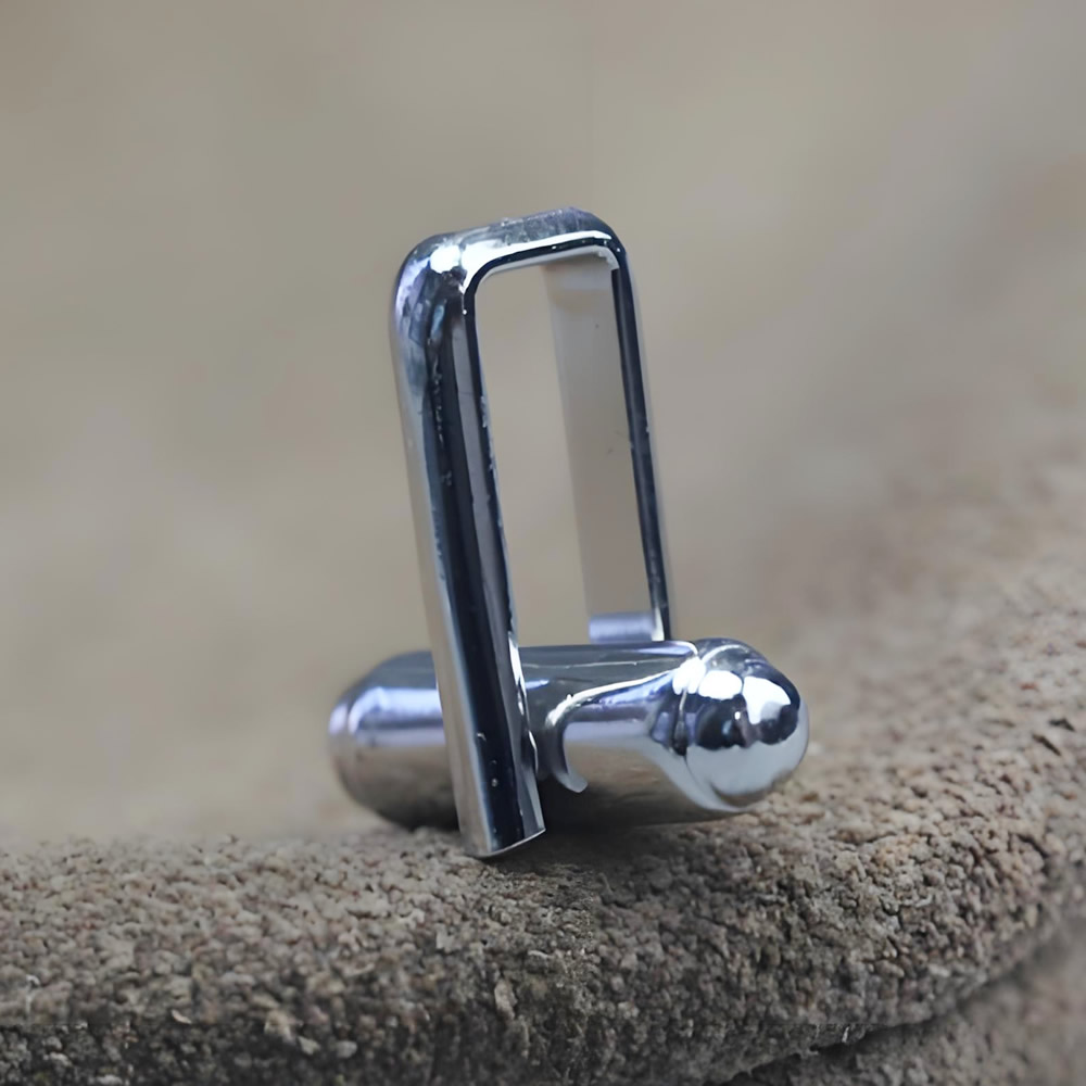 925 Sterling Silver Rectangular Frame Cufflink Core Lab Verified Rotatable Fitting