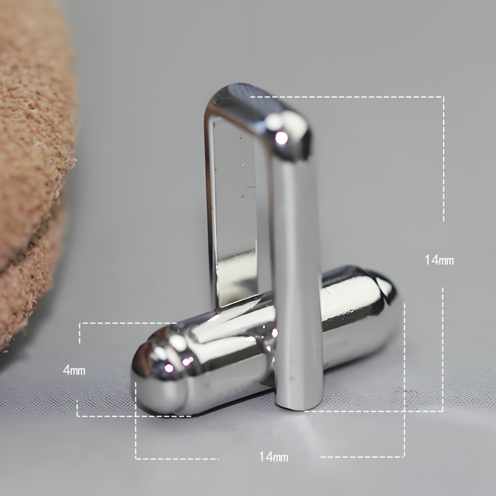 925 Sterling Silver Rectangular Frame Cufflink Core Lab Verified Rotatable Fitting