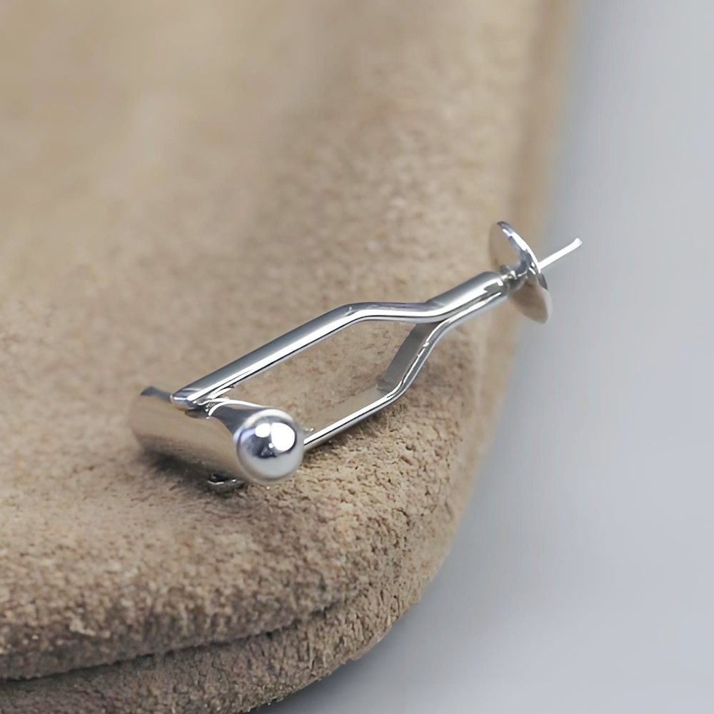 925 Sterling Silver Blank Cuff Link Setting Lab Tested Authentic DDP In Stock Online Anti Tarnish DIY Men Jewelry Findings