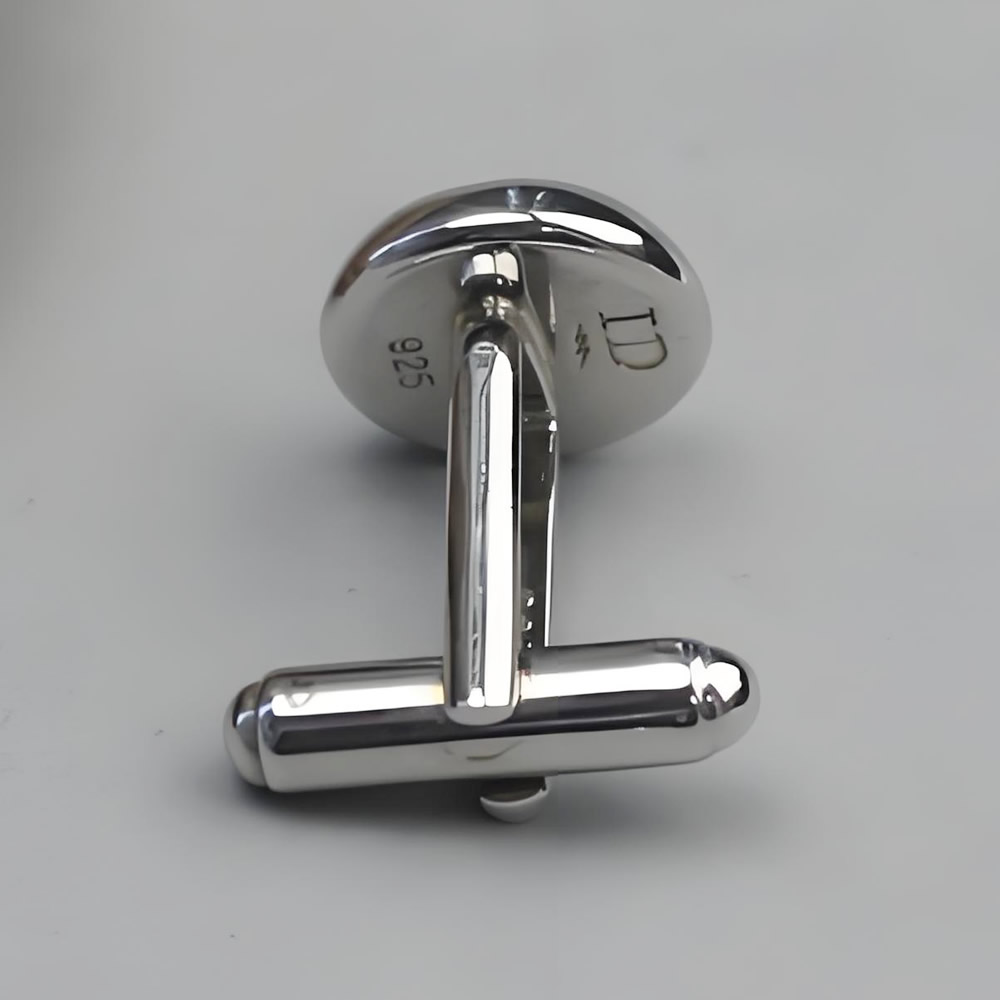 Sterling Silver Round Cufflink Blank Lab Verified Formal Wear Jewelry Base