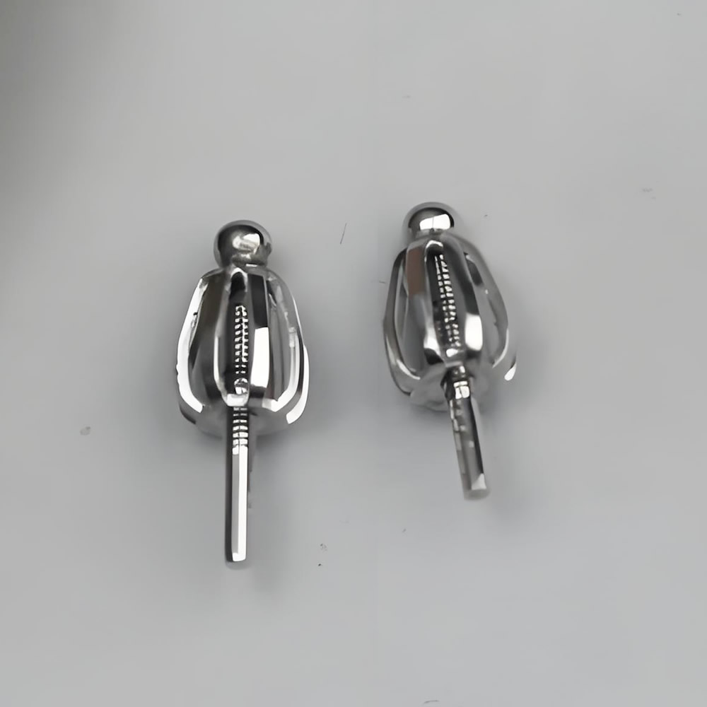 925 Sterling Silver Tulip Screw Back Ear Post Lab Tested Authentic DDP In Stock Online Anti Tarnish DIY Piercing Jewelry Finding