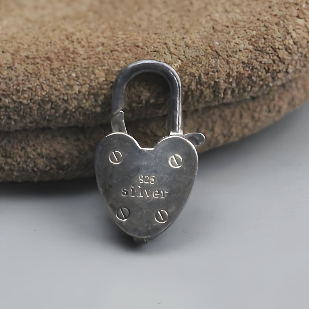 Sterling Silver Engraved Heart Spring Clasp Lab Tested Authentic DDP In Stock Online Anti Tarnish DIY Bracelet Jewelry Findings