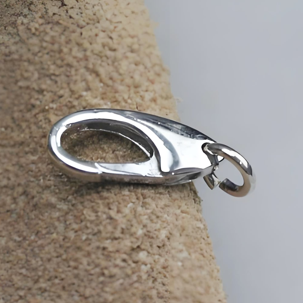 Sterling Silver Mini Lobster Claw Clasp Lab Verified Spring Chain Connector