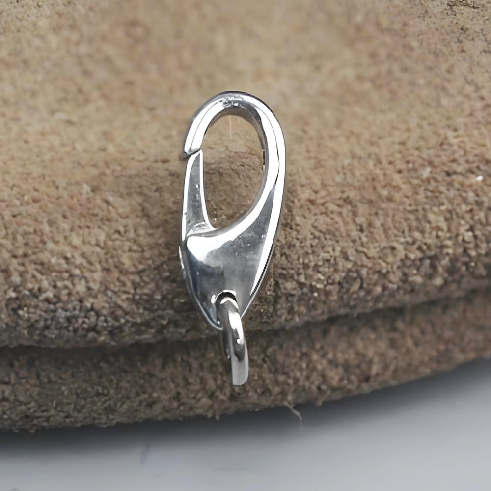 Sterling Silver Mini Lobster Claw Clasp Lab Verified Spring Chain Connector