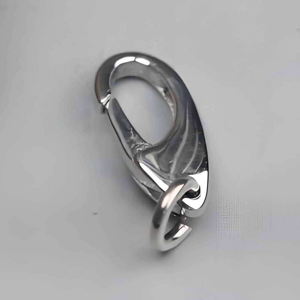 Sterling Silver Mini Lobster Claw Clasp Lab Verified Spring Chain Connector