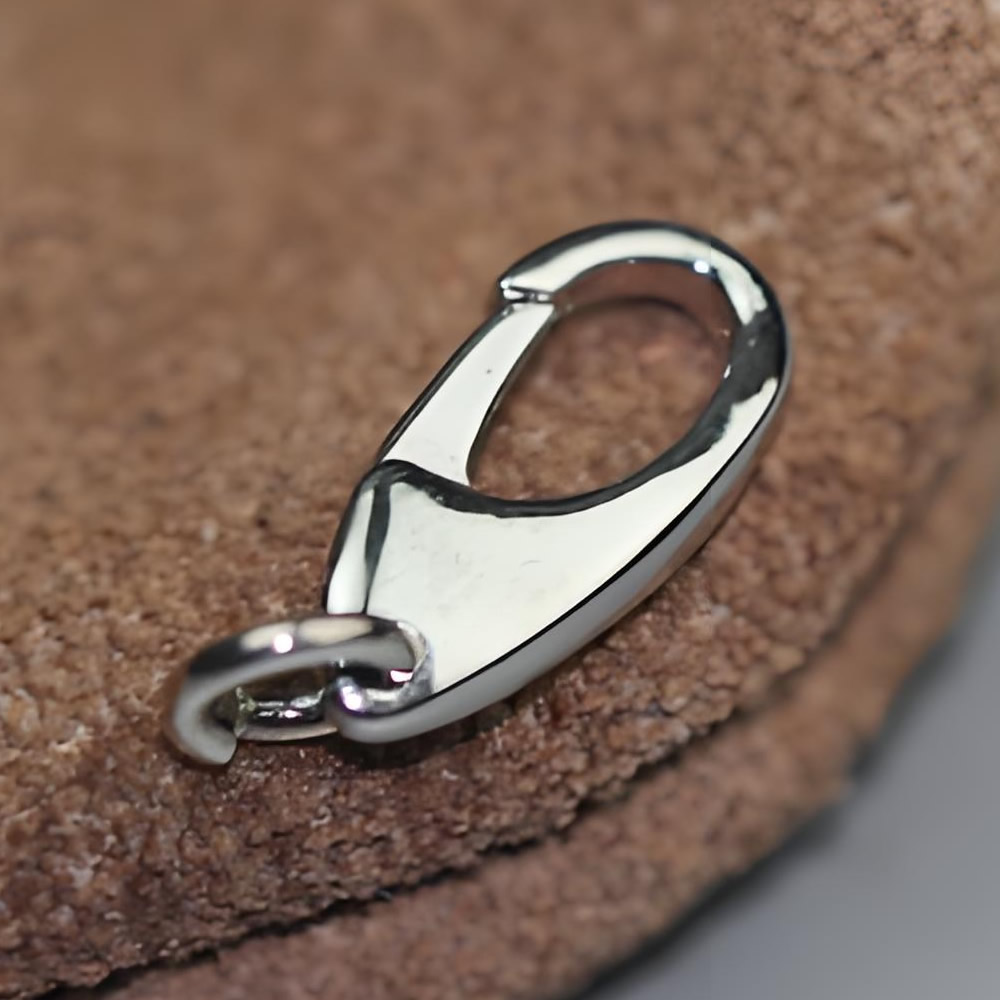 Sterling Silver Mini Lobster Claw Clasp Lab Verified Spring Chain Connector